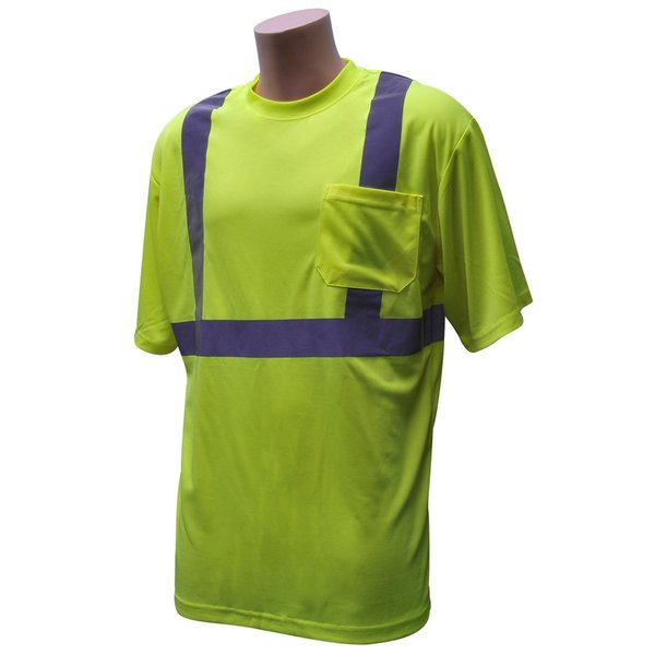 Blackcanyon Outfitters Hi-Vis ANSI Short Sleeve Pocket T-Shirt w/ Reflective Tape - L BCOHVSSTL
